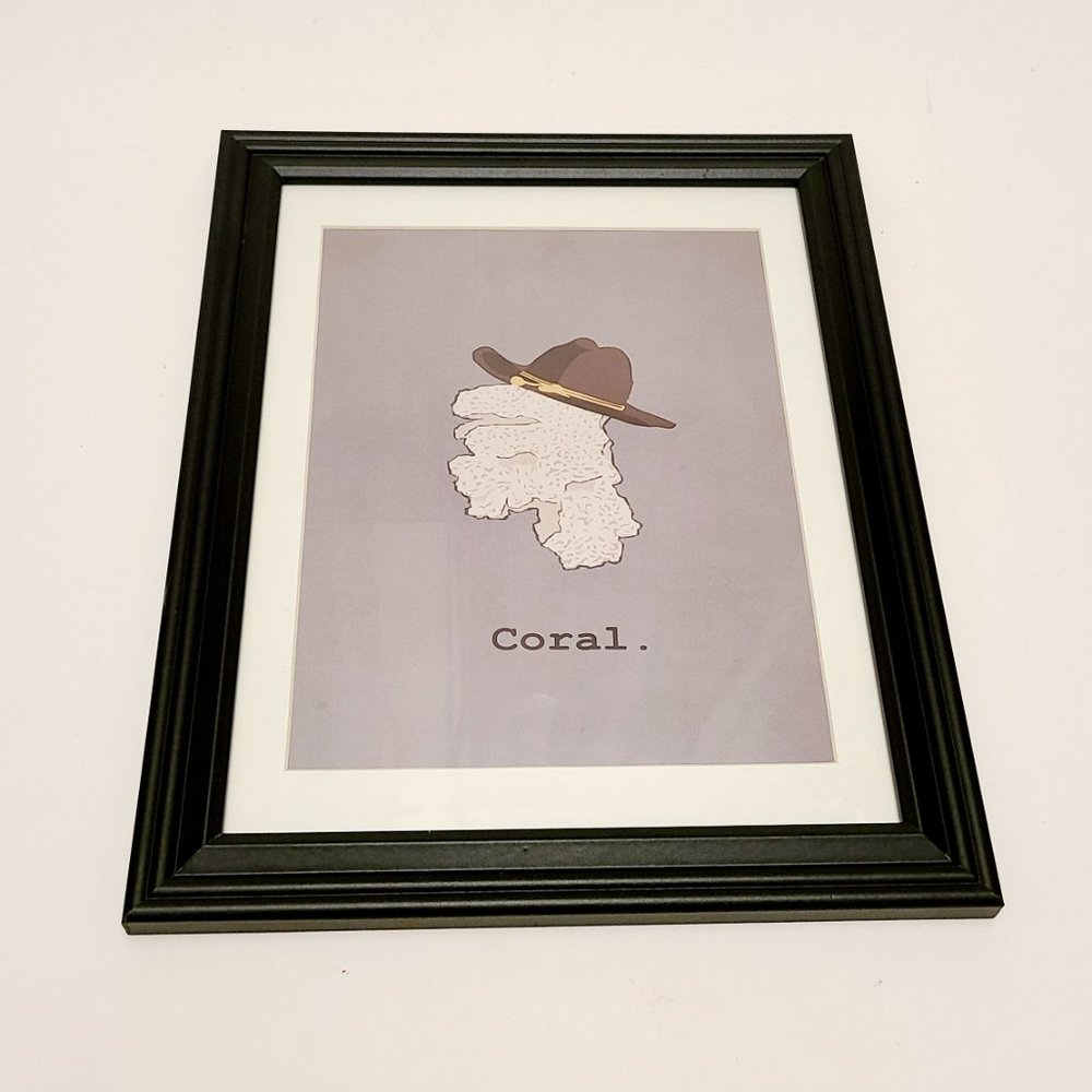 The Walking Dead Inspired Carl "Coral" Framed Print